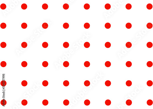 pattern with red dots