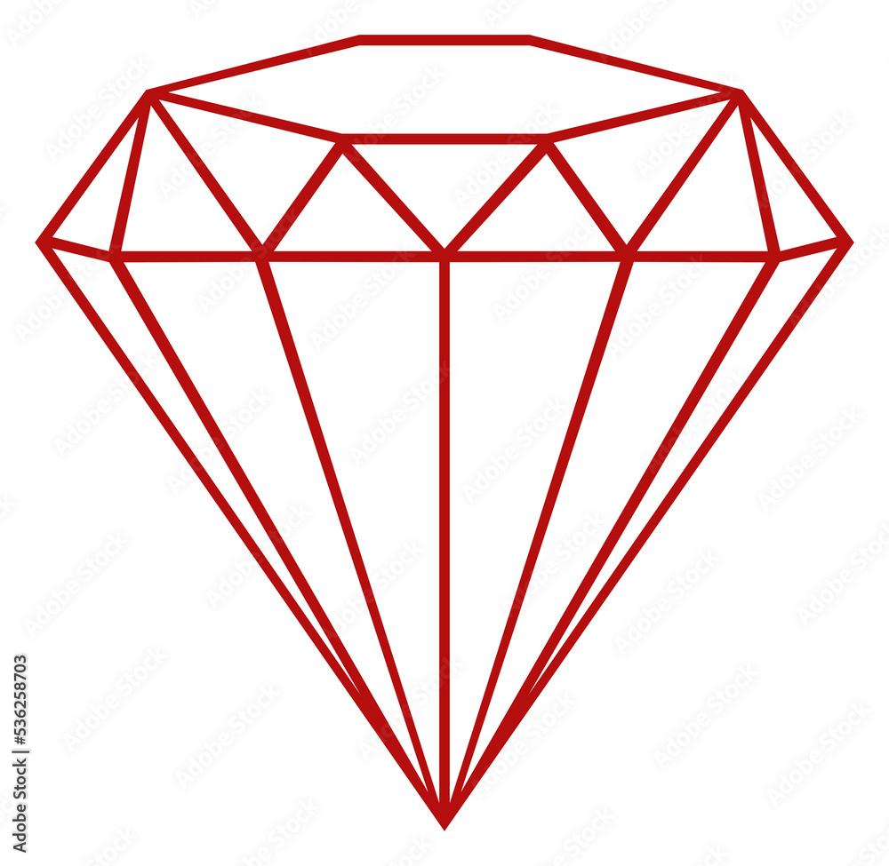 Diamond Sign Illustration for Icon, Symbol, Pictogram, Website or ...