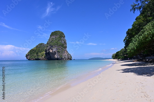 Phra Nang Cave Beach, Railay, Krabi, Thailand. Beautiful Beach