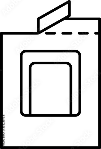 Drip coffee bag for easy brewing in cup. Png isolated illustration on transparent background. Instructions for making fresh coffee drink drip method
