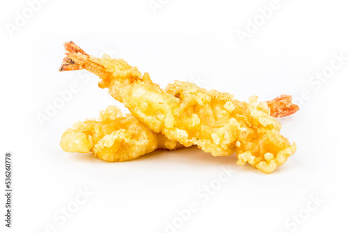 Japanese Cuisine: delicious fried tempura shrimp photo