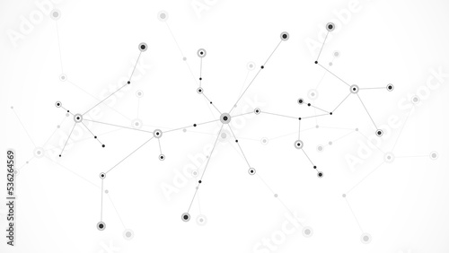 Abstract background and geometric pattern with connecting the dots and lines. Networking concept  internet connection and global communication