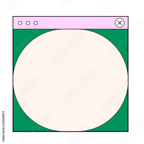 Retro Cute UI Tab Browser