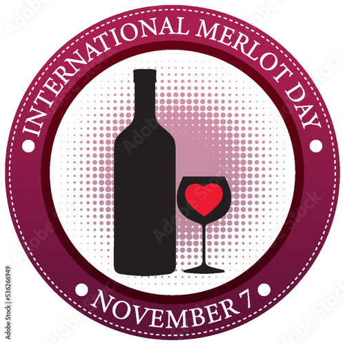 International merlot day poster design