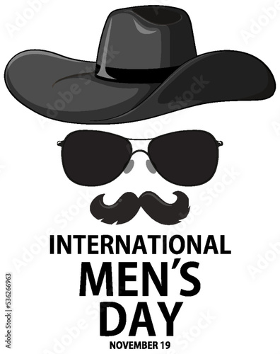 International mens day for poster or banner design