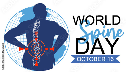 World Spine Day Banner Design