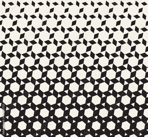 Geometric seamless halftone triangle pattern . Abstrat triangle pattern design.
