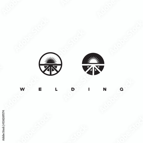 
illustration consisting of an image of a welded structure in the form of a symbol or logo