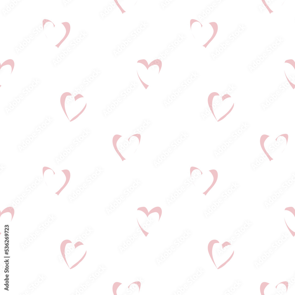 Heart shape seamless pattern design