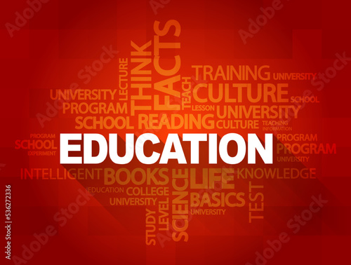 EDUCATION word cloud collage, background concept background