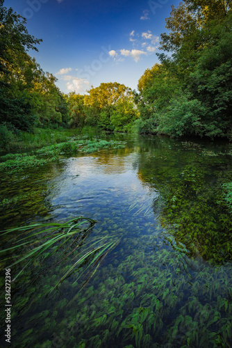 summer landscape in rural areas photo