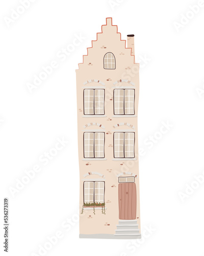 Canvas Print The exterior of a residential house
