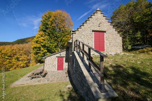 Celtic huts restored modenese apennines frignano regional park photo