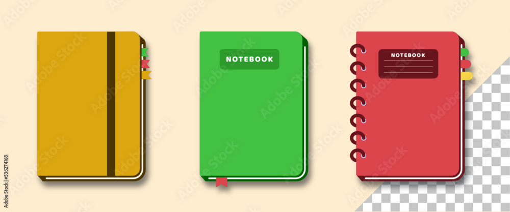 Illustration vector graphic of notebook. good for ornament presentation slide, online presentation slide and education banner. Vector Illustration Illustration vector graphic of notebook. good for ornament presentation slide, online presentation slide and education banner. Vector Illustration