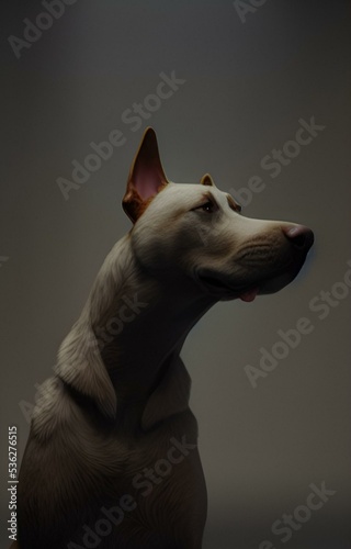 Photographie A drawing of a dog. Man's friend. Pet.