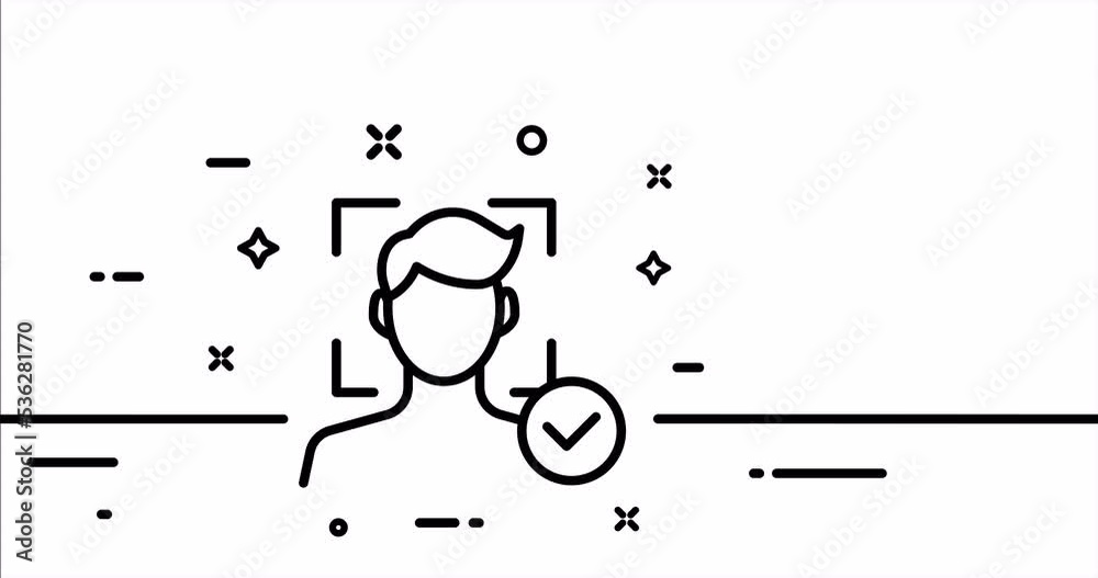 Face Identification. Eye recognition, biometrics, authentication, ID