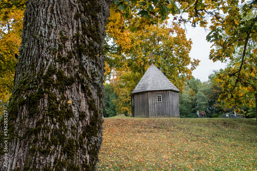 old house in autumn old house in autumn