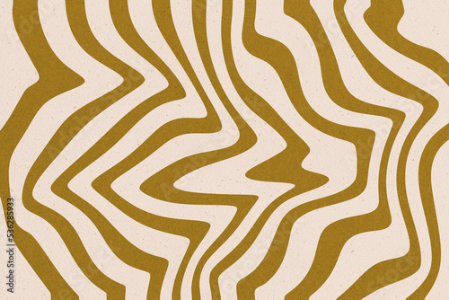 Retro flow waves groovy hippie texture background.