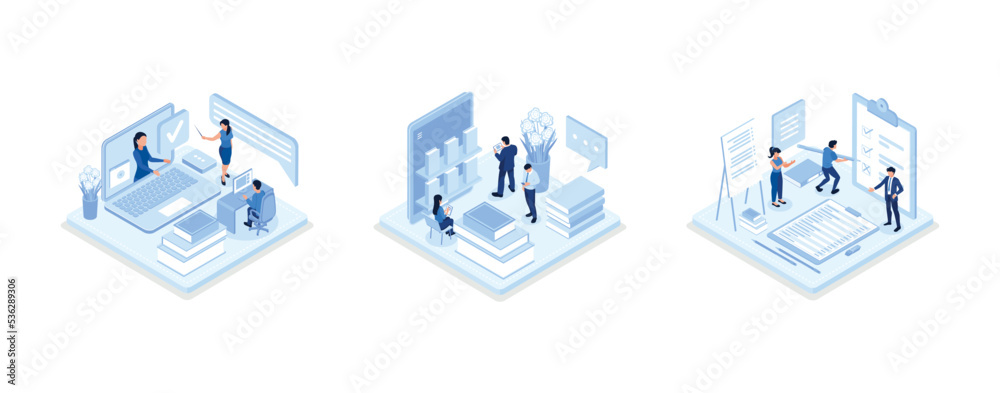 Student Learning Online at Home, Character Reading Book in Online Library and Studying with Smartphone, People Character Holding Pencil and Putting Check Mark on Checklist in Survey Form, isometric ve Student Learning Online at Home, Character Reading Book in Online Library and Studying with Smartphone, People Character Holding Pencil and Putting Check Mark on Checklist in Survey Form, isometric ve