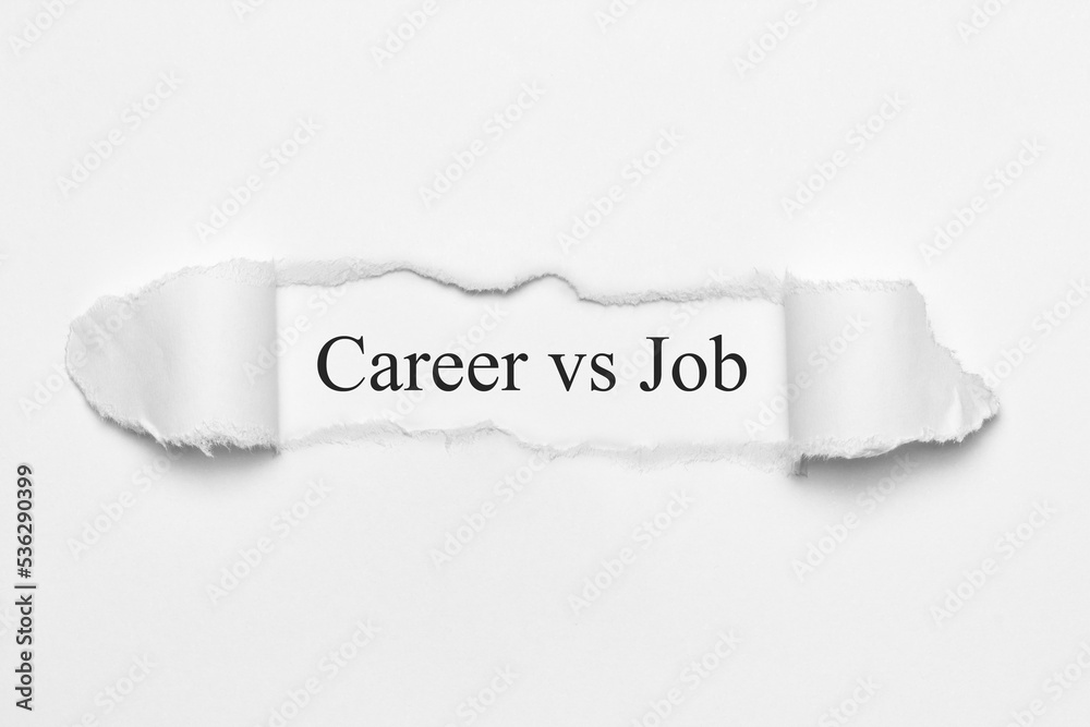 Career vs Job	