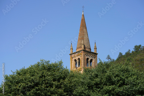 Old belfry at Abano Terme, Padua, Italy