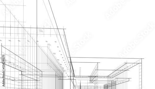 sketch of a building