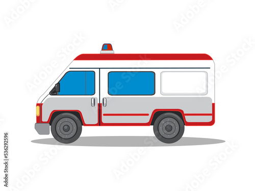 Art illustration symbol icon realistic transportation design logo vehicle of ambulance truck