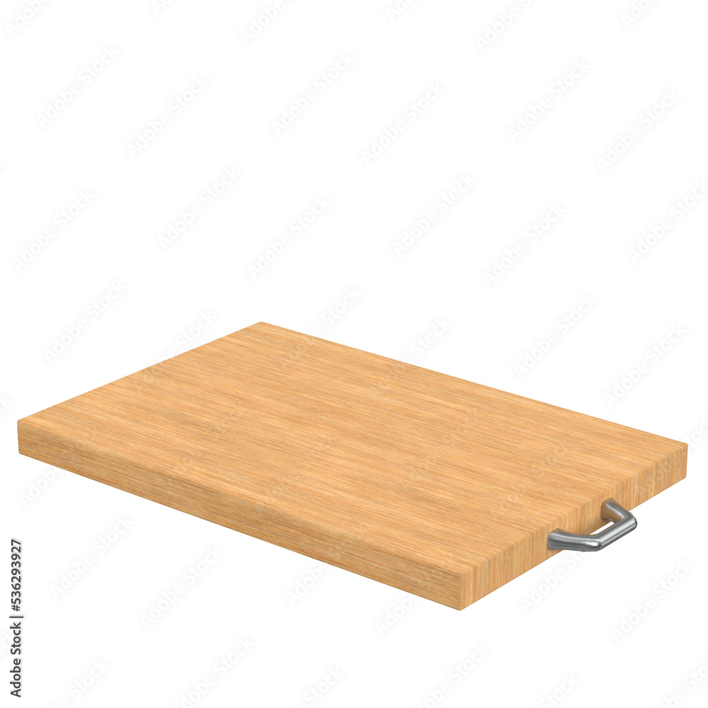 3d rendering illustration of a wooden cutting board 3d rendering illustration of a wooden cutting board