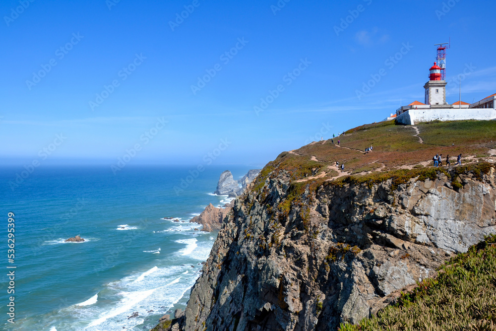 cliffs facing the sea