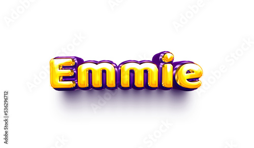 names of girls English helium balloon shiny celebration sticker 3d inflated Emmie photo