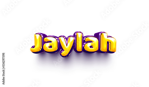 Billede på lærred names of girls English helium balloon shiny celebration sticker 3d inflated Jayl