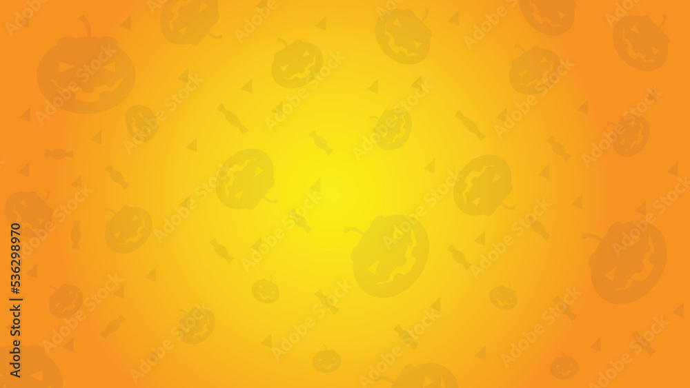 illustrator vector of background pumkin decoration, Copy Space Area to place on content with that theme.