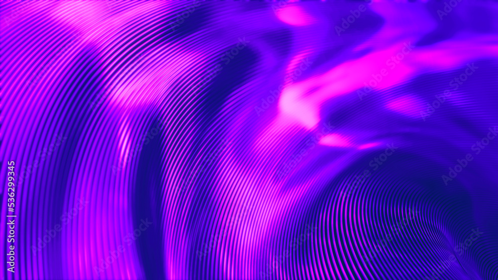 Colorful pink liquid shifting lines shapes - hi-tech digital background - abstract 3D illustration