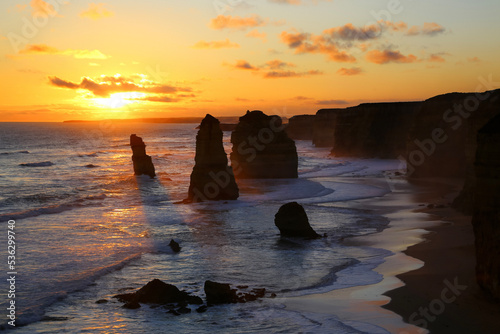 sunset on the beach