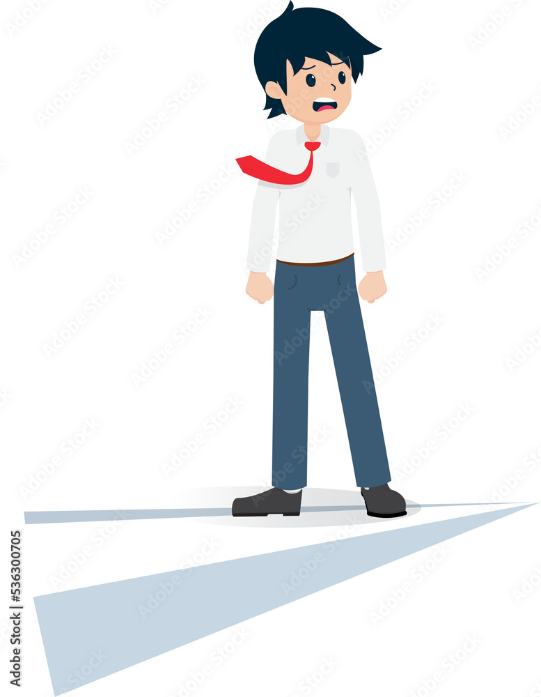 Salary Man Business Isolated Person People Cartoon Character Flat illustration Png #178