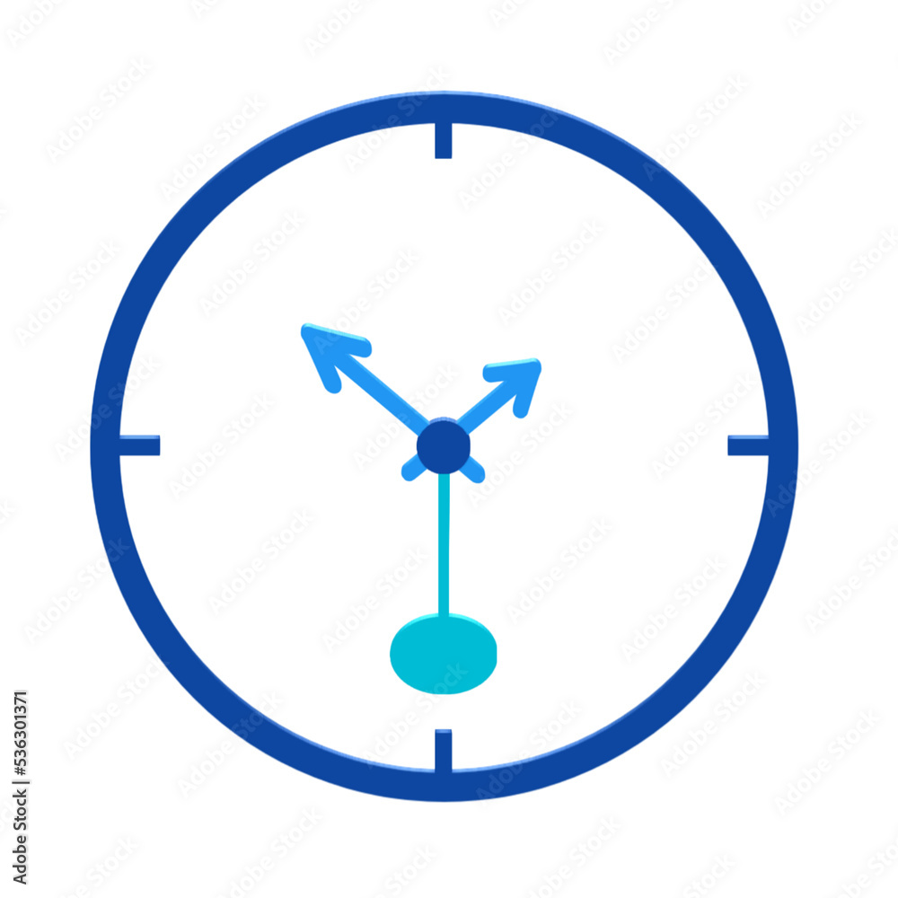 blue wall clock icon blue wall clock icon