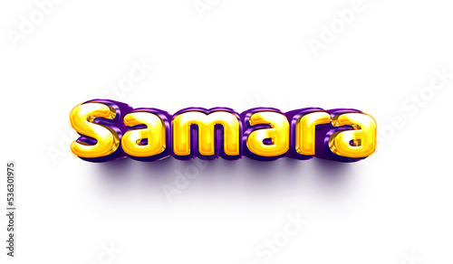 names of girls English helium balloon shiny celebration sticker 3d inflated samara