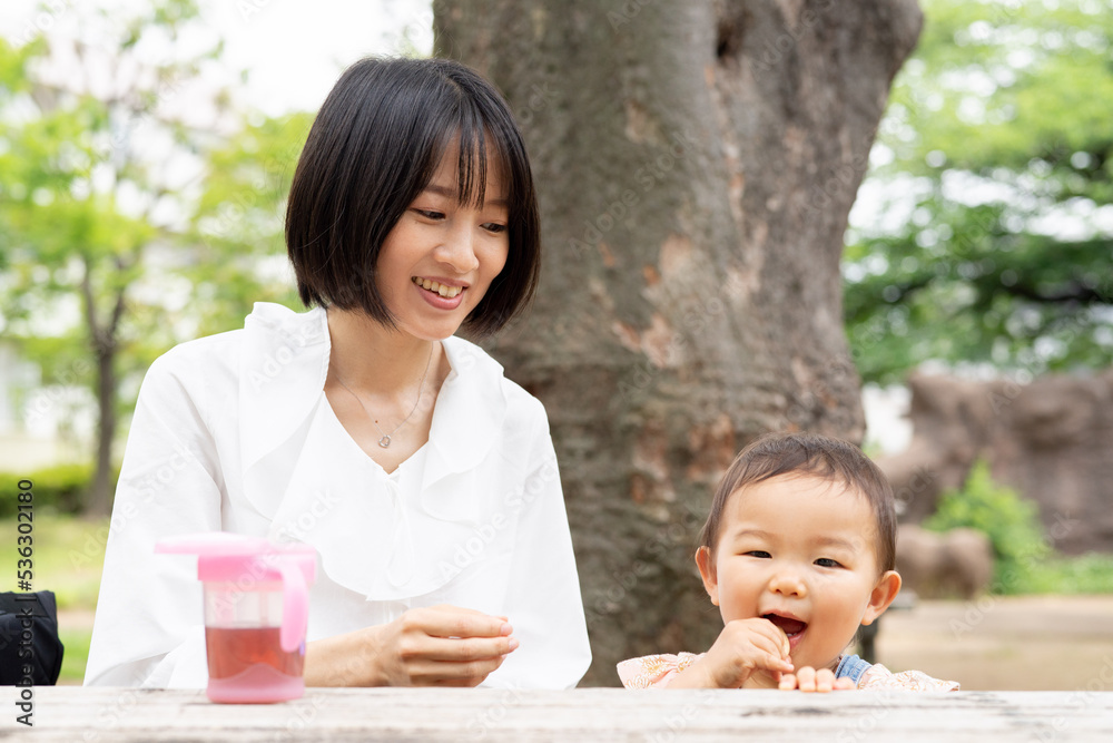 日本人の親子 日本人の親子