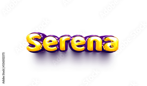 names of girls English helium balloon shiny celebration sticker 3d inflated serena