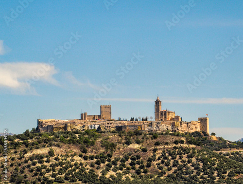 Castillo de la Mota e Iglesia Mayor Abacial de Alcal   la Real. Ja  n  Andaluc  a  Espa  a.