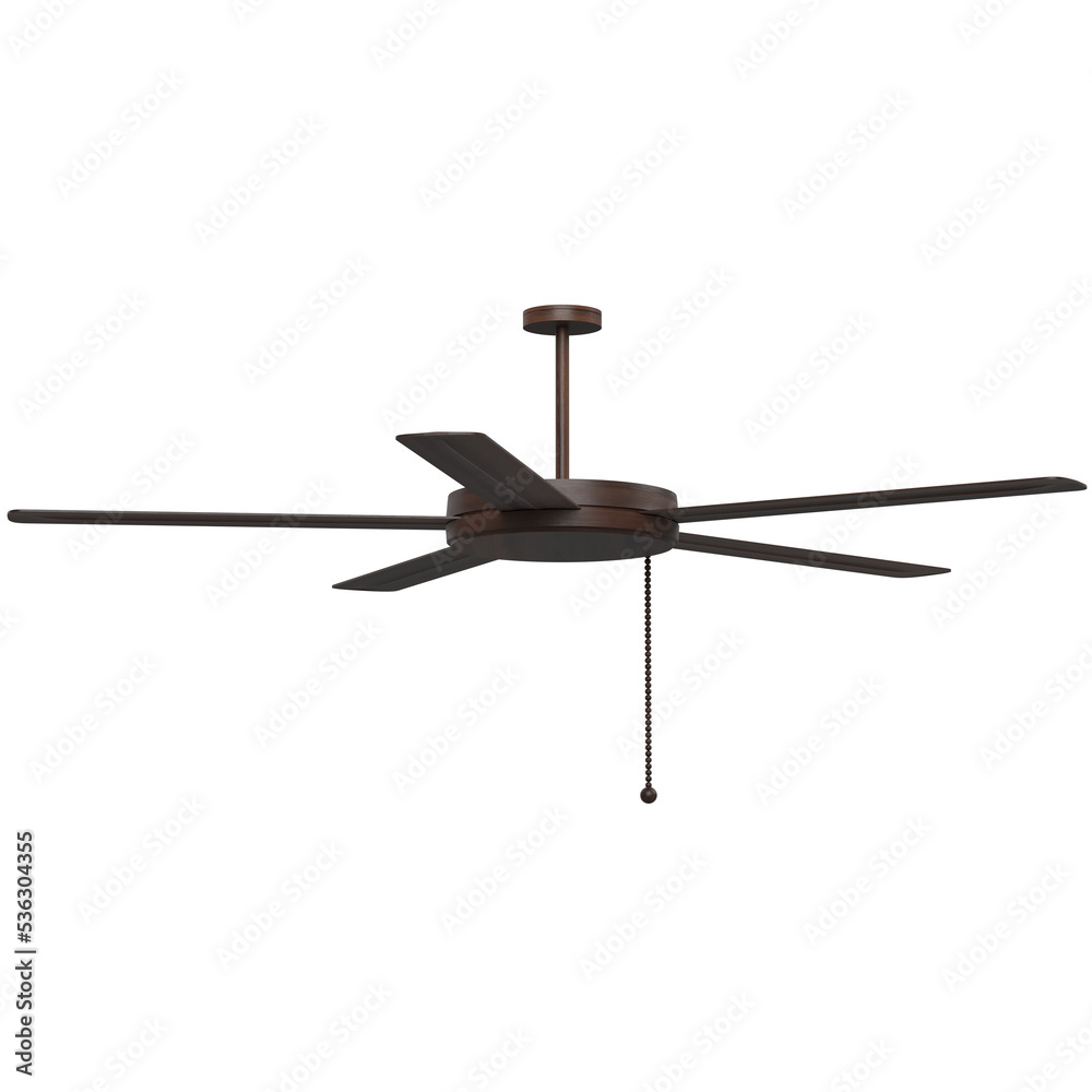 3d rendering illustration of a wooden ceiling fan 3d rendering illustration of a wooden ceiling fan