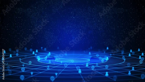 Wallpaper Mural Shopping Cart Text Future Digital Technology Ai Cyber Space deep learning Loop . Ecommerce Development Services Is Must for an Updated Online Store Digital marketing Electronic commerce concept Torontodigital.ca