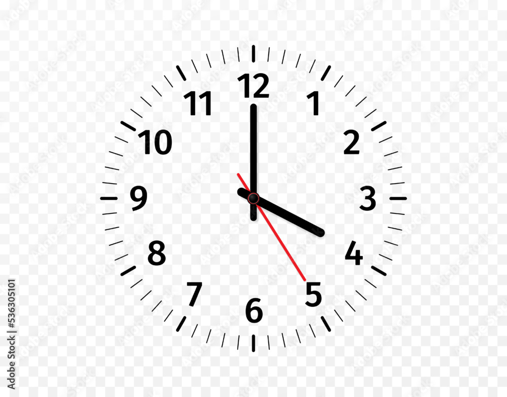 3d clock face arrow, transparent background. Hours, minutes and second hand on blank wall, realistic round mockup, time scale, schedule element. Modern office watches vector isolated concept 3d clock face arrow, transparent background. Hours, minutes and second hand on blank wall, realistic round mockup, time scale, schedule element. Modern office watches vector isolated concept