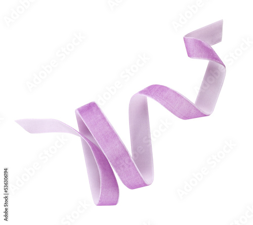 Twisted pink velvet ribbon ...