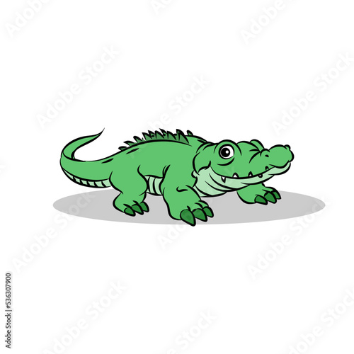 Art illustration design concept symbol icon animals of crocodile © Aflian