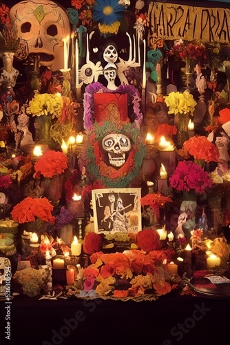 Ofrenda altar for the Day of the Dead