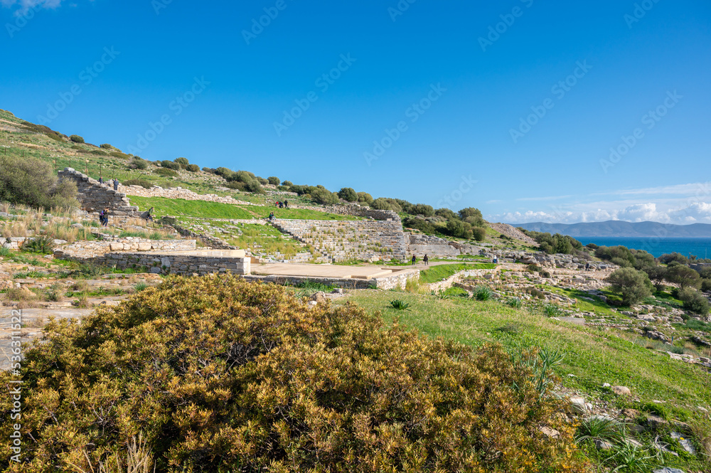 Ancient greek theater of Thorikos in Lavrio, Attiki, Greece