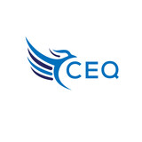 CEQ technology letter logo on white background.CEQ letter logo icon design for business and company. CEQ letter initial vector logo design.

