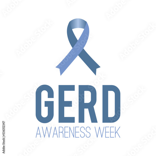 Vector illustration on the theme of GERD awareness week (Gastroesophageal reflux disease) observed each year during November banner, Holiday, poster, card and background design.