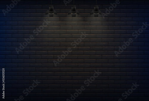 Stage brick wall